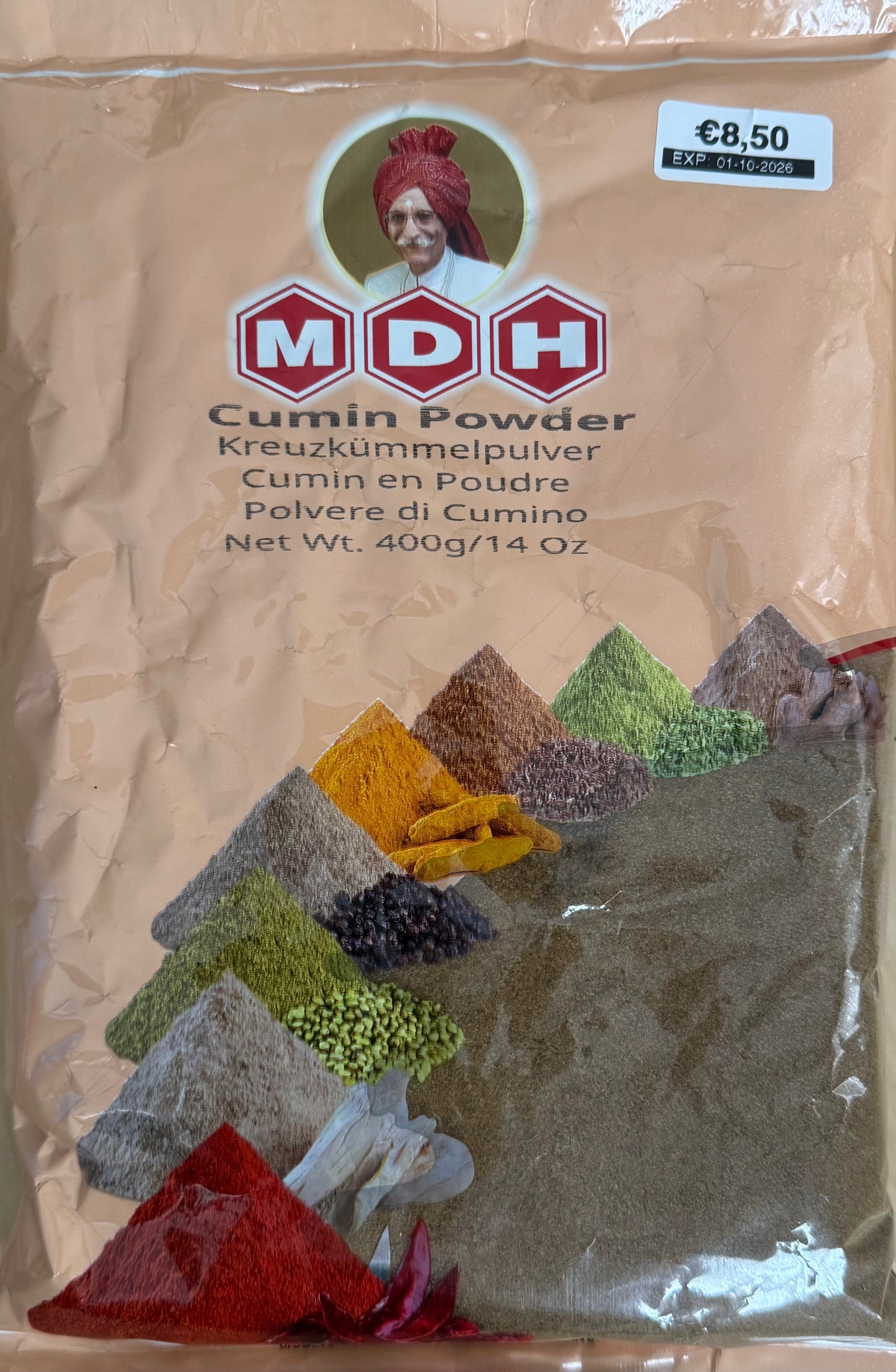 MDH Komijn poeder 400g (siraga powder)