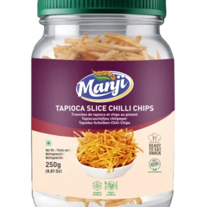 Manji Snacks Tapioca Slice Chilli Chips 150 g