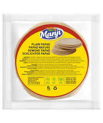 Manji Madras Plain Papad 100 gms