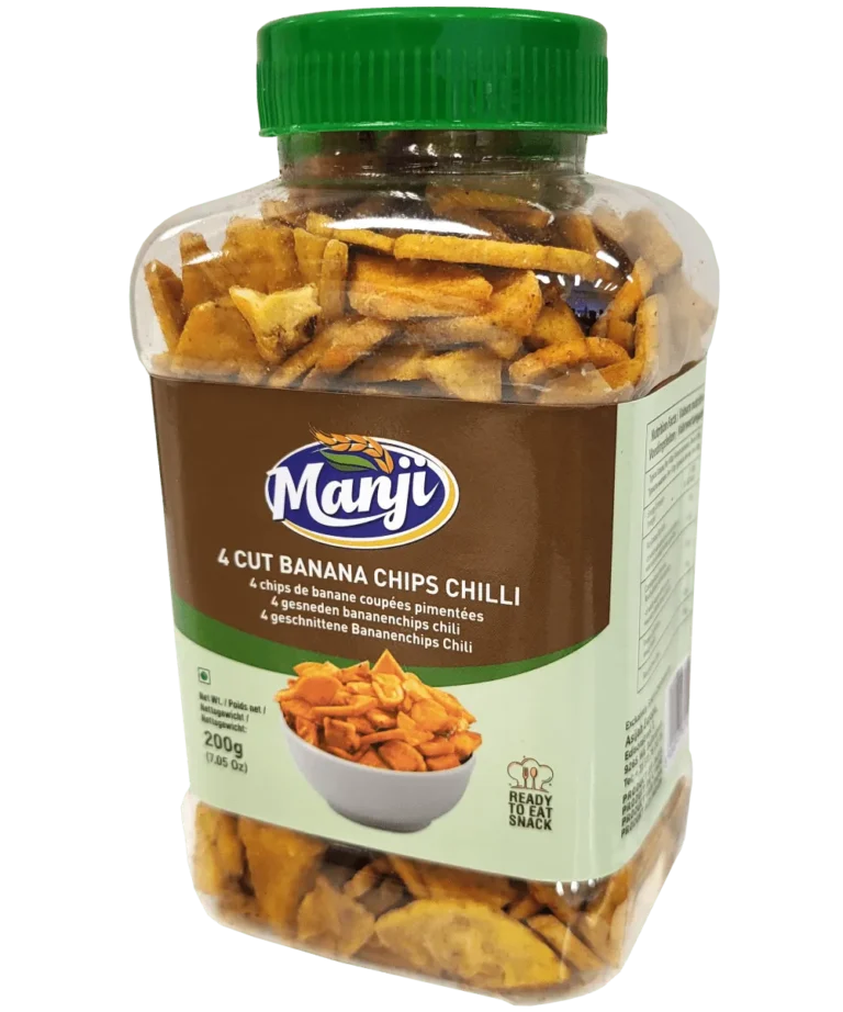 Manji Snacks Banana Chips 4 Cut Chilly 200 g