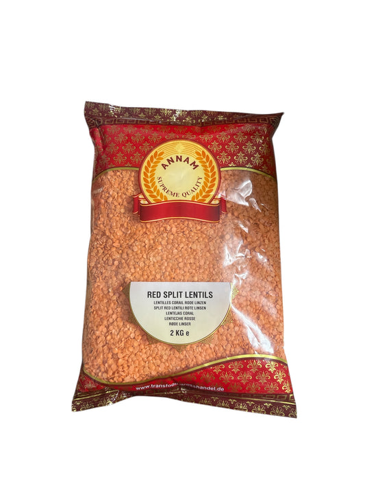 Annam Rode linzen 2kg (paruppu)