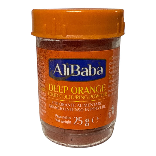 Deep orange food colouring powder
